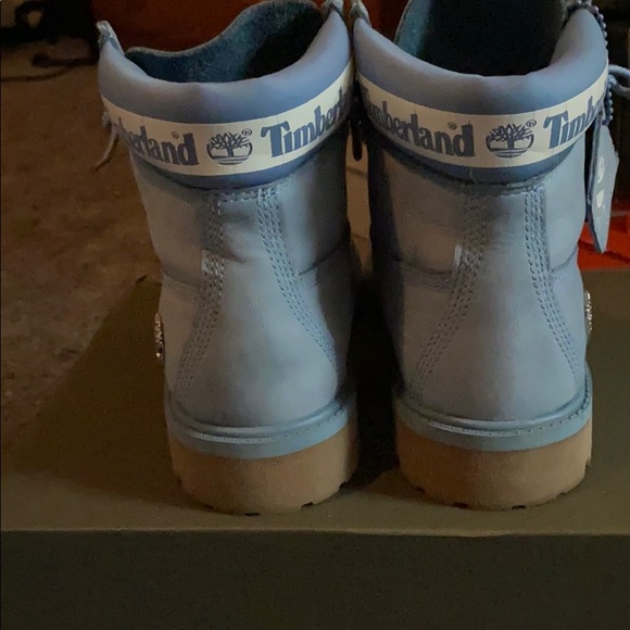 Light Blue Timberlands - Picture 2 of 4
